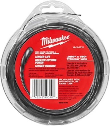 Milwaukee Electric Tools 49-16-2712 Milwaukee .080 In. X 150 Ft. Brush Grass Landscaping Trimmer Line