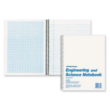 Rediform National Engineering And Science Notebook - 60 Sheet - 16 Lb - College Ruled - Letter 8.50" X 11" - 1 Each - White Paper (33610)