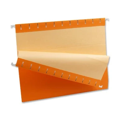 Pendaflex Essentials Color Hanging Folders - Letter - 8.50" X 11" - 1/5 Tab Cut - Orange - 25 / Box (ESS81607)