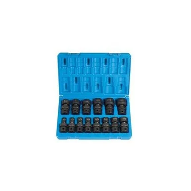 Grey Pneumatic 1714U 14 Piece 1/2" Drive 12 Point Fractional Universal Impact Socket Set