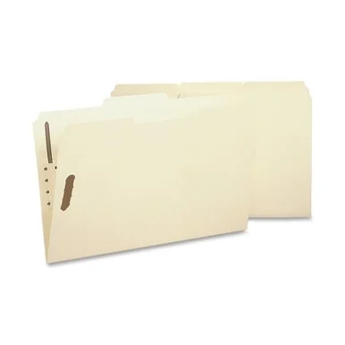 Sparco Fastener Folder - Legal - 8.50" X 14" - 2 Fastener - 1/3 Tab Cut - Top Tab Location - Manila - 50 / Box (SP17231)