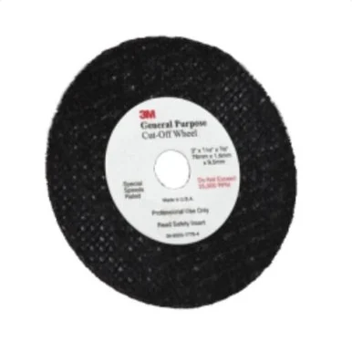 3m 01988 General Purpose Cut-off Wheel, 3" X 1/16" X 3/8" 50/case