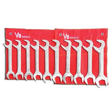 V8 Tools 9810 V-8 Tools 10pc Jumbo Angle Wrench Set 1-5/16 - 2"