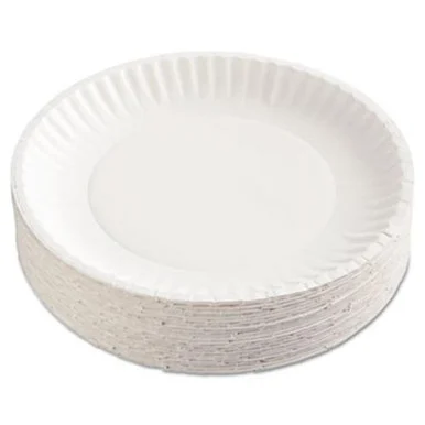 Ajm Green Label Plate - 9" Diameter Plate - Paper - 1200/carton (pp9grawh)