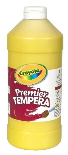 Crayola Premier Tempera Paint - 32 Oz - Yellow (541232034)