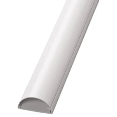 D-Line US/5FT5025W Decorative Desk Cord Cover, 60" X 2" X 1" Cover, White US/5FT5025W