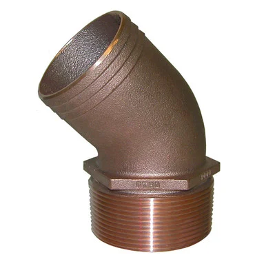 Groco PTHD-2000 2" Npt Bronze 45 Degree Pipe To 2" Hose