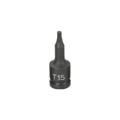 Grey Pneumatic 915T 1/4" Drive Internal Star Impact Socket - T15