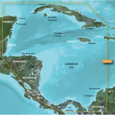 Garmin Charts 3930383 Garmin Bluechart® G2 Vision® Hd - Vus031r - Southwest Caribbean - Microsd/sd