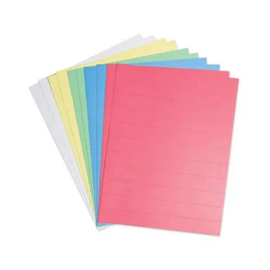 Smead 5166U06-48 Data Card Replacement Sheet, 8.5 X 11 Sheets, Assorted, 10/pack