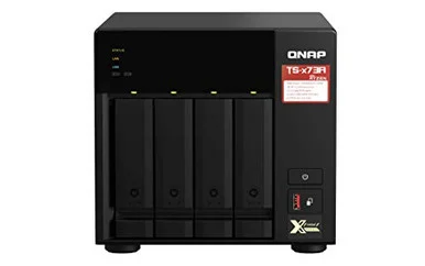 QNAP TS-473A-8G SAN/NAS Storage System - AMD Ryzen V1500B Quad-core (4 Core) 2.20 GHz - 4 x HDD Supported (TS473A8GUS)