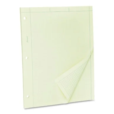 Ampad Green Tint Engineer Pad - 100 Sheet - 15 Lb - Letter 8.50" X 11" - 100 / Pad - Green Tint Paper (AMP22142)