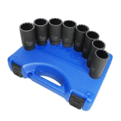 Astro Pneumatic 78868 8pc 12-point Axle Nut Socket Set