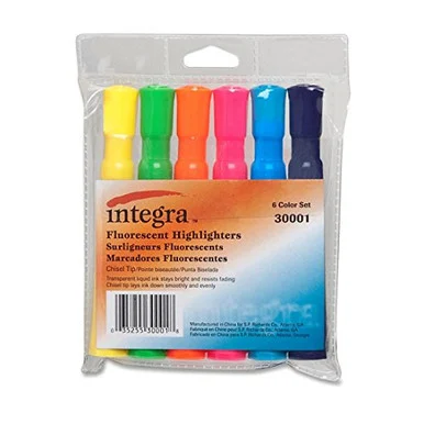 Integra Chisel Desk Liquid Highlighters (ita-30001)