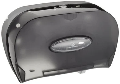 Georgia-pacific Side-by-side Covered Bathroom Tissue Dispenser - Pull Out - 8.6" X 13.6" X 5.7" - Black (GEP59206)