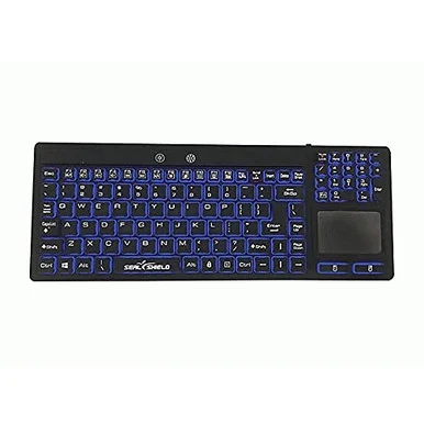 Seal Shield Glow Series Silicone Backlit Keyboard W/ Touchpad SW108PG