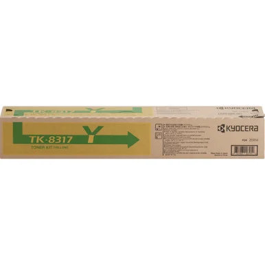 Kyocera Original Toner Cartridge - Laser - Yellow - 1 Each 1T02MVAUS0