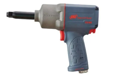 Ingersoll Rand 2235QTIMAX-2 1/2 Inch Air Impact Wrench, 2 Inch Ext Anvil, Quiet, 1300 Ft-lb Torque, Titanium Hammercase, Friction Ring Retainer, Pistol Grip 2135QTIMAX2