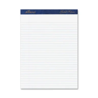Ampad Gold Fibre Premium Legal/wide-ruled Writing Pad - 50 Sheet - 16 Lb - Legal/wide Ruled - Legal 8.50" X 11.75" - 4 / Pack - White Paper (AMP20031)
