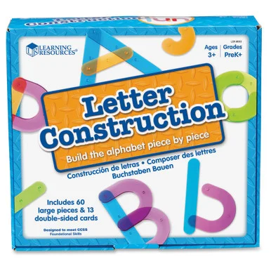 Learning Resources Letter Construction Activity Set - Theme/subject: Learning - Skill Learning: Letter Recognition, Alphabet, Mathematics, Uppercase Letters, Lowercase Letters - 3+ (lrn-8555)
