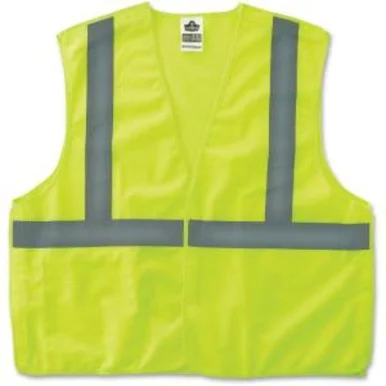 Glowear Ergodyne Glowear Lime Econo Breakaway Vest - Large/extra Largepolyester Mesh - 1/ Carton - Lime (ego-21075)