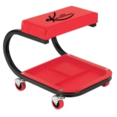 K Tool International KTI-74981 Padded Mechanics Creeper Seat With Storage Tray