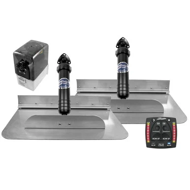 Bennett Trim Tabs 1812OBI Bennett Marine 18x12 Hydraulic Trim Tab System W/one Box Indication