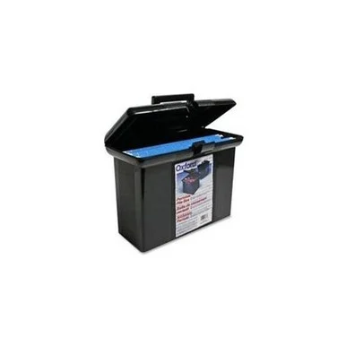 Pendaflex Portable File Box - 14" Height X 11" Width X 6.5" Depth External Dimensions - Black - File, Document (ESS41732)