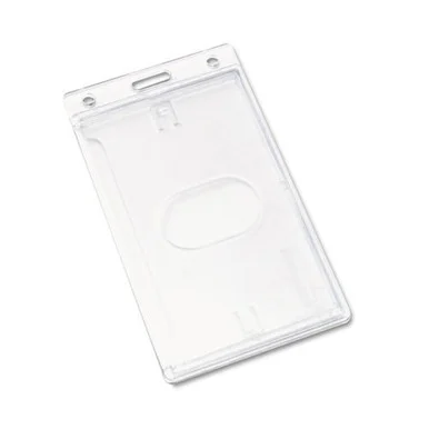 Advantus Frosted Vertical Badge Holder - Vertical - Plastic - 25 / Box - Frosted (76076)