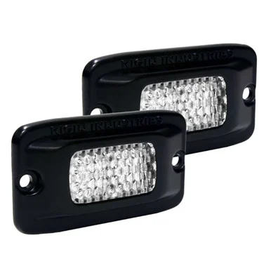 RIGID INDUSTRIES RIGID Back-Up Kit, Includes 2 SR-M Series PRO Flood Diffused, Flush Mount 980013