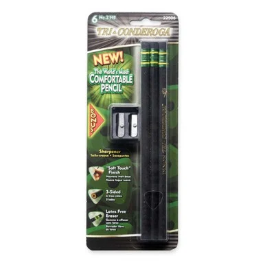 Dixon Triangular Wood Pencil - #2 Pencil Grade - Black Lead - 6 / Pack (DIX22506)