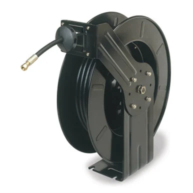 Legacy Manufacturing L8621 Workforce Retractable Grease Hose Reel, Open Face, Single Axle Arm, 1/4" X 50'
