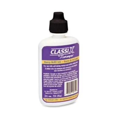 Xstamper Classix Custom Self-inking Refill - 1 Each - Black Ink - 2 Fl Oz (xst-40712)
