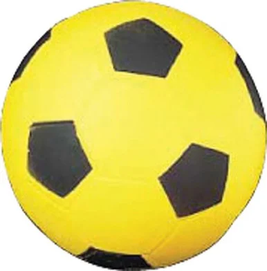 CHAMPION SPORT SFC Coated Foam Sport Ball, For Soccer, Playground Size, Yellow - Champion Sports