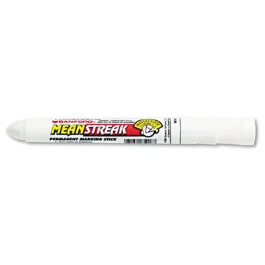 Sharpie Mean Streak Permanent Marking Stick - Broad Marker Point Type - Bullet Marker Point Style - White Ink - 1 Each (85018)