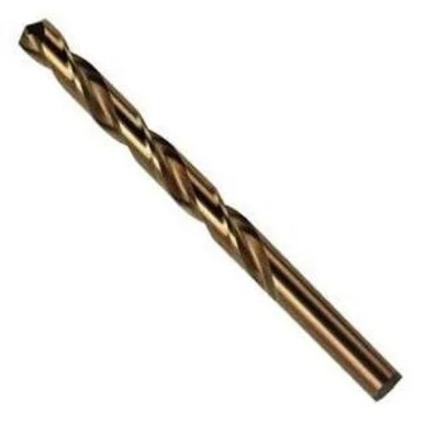 Irwin Industrial 63116 Cobalt High Speed Steel Fractional Straight Shank Jobber Length Drill Bit - 1/4"