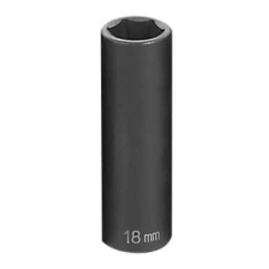 Grey Pneumatic 2018MD 1/2" Drive Metric Deep Impact Socket 18mm