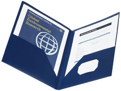 Oxford Viewfolio Framed Twin Pocket Window Portfolio - Letter - 8.50" X 11", 9.50" X 11.62" - 2 Pockets - Polypropylene - Blue - 1 Each (ESS57441)