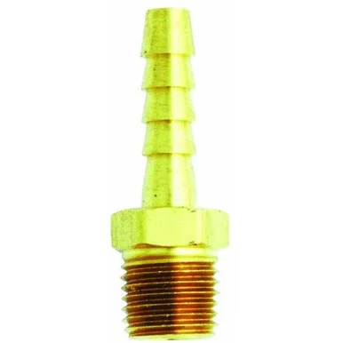 Milton Industries S-603 Male Brass Hose End 3/8in. Id Hose X 3/8in. Npt