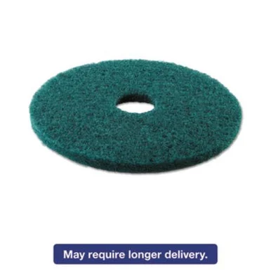 Boardwalk 4016GRE Standard 16-inch Diameter Heavy-duty Scrubbing Floor Pads, Green