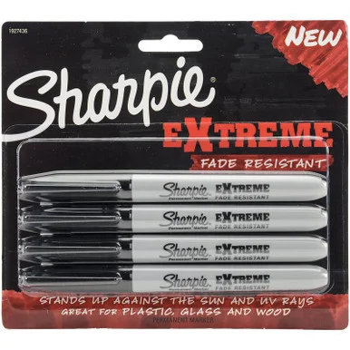 Sharpie Extreme Permanent Markers 4/pkg-black 17220617