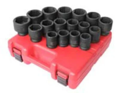 Sunex 4684 Tools 17-piece 3/4 In. Drive 6-point Heavy Duty Metric Impact Socket Set