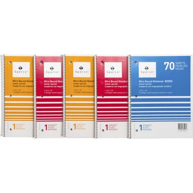 Sparco Wire Bound College Ruled Notebook (83253bd)