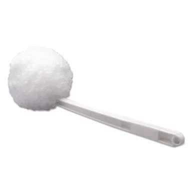 Boardwalk BWK00160 Deluxe Bowl Mop, 10" Handle, 2" Dia. Head, Plastic, White, 25/carton