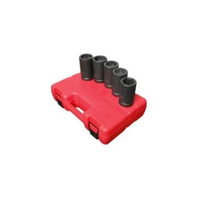 Sunex 5626 5 Piece 1" Drive Combination Budd Wheel Impact Socket Set