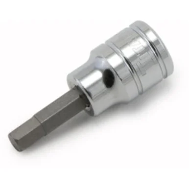 Titan 15615 Hex Bit Socket, 1/2" Drive, 15mm, Chrome