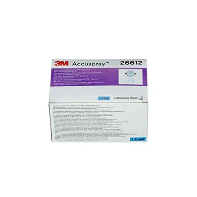 3m 26612 Accuspray Atomizing Head Refill Pack For 3m Pps Series 2.0, 26613, Green, 1.3 Mm, 4 Nozzles Per Pack, 6 Packs Per Case