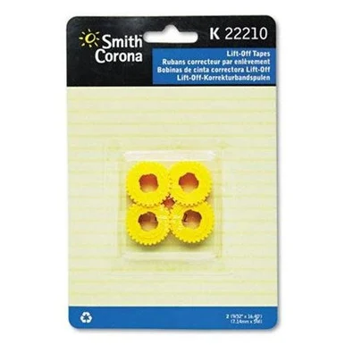 Smith Corona Wordsmith K Series Correction Tape - Black Tape - Lift-off - 2 / Pack (SMC22210)