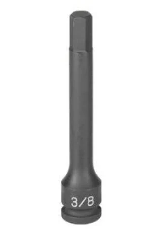 Grey Pneumatic Corp. 19084F 3/8" Drive X 1/4" 4" Length Hex Driver