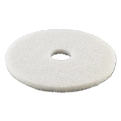 Boardwalk 4015WHI Standard 15-inch Diameter Polishing Floor Pads, White